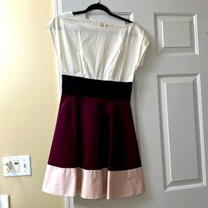 3 tone cocktail dress